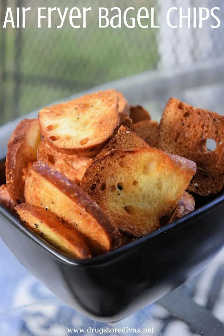 Bagel Chips are super simple to make in the air fryer. Find out how and find different variations of flavors.