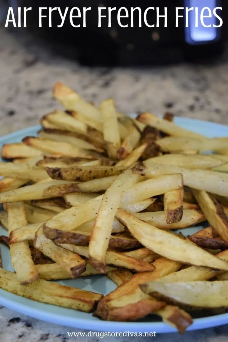 French fries are easy to make in the air fryer. They come out as great as oven fries and are just a tiny bit more effort than frozen fries.