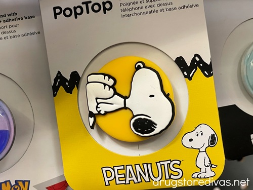 A Snoopy PopTop for a phone.