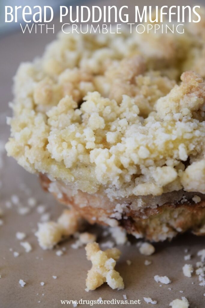 This Bread Pudding Muffins With Crumble Topping recipe will be your new favorite muffin. There's a recipe for the custard and the crumble.