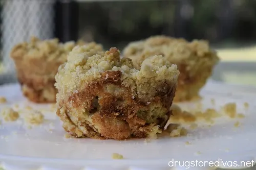 Bread Pudding Muffins on a plate.