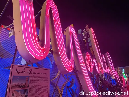 Moulin Rouge Las Vegas sign displayed at The Neon Museum Las Vegas.