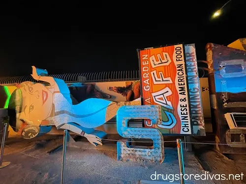 Old restaurant signs displayed at The Neon Museum Las Vegas.