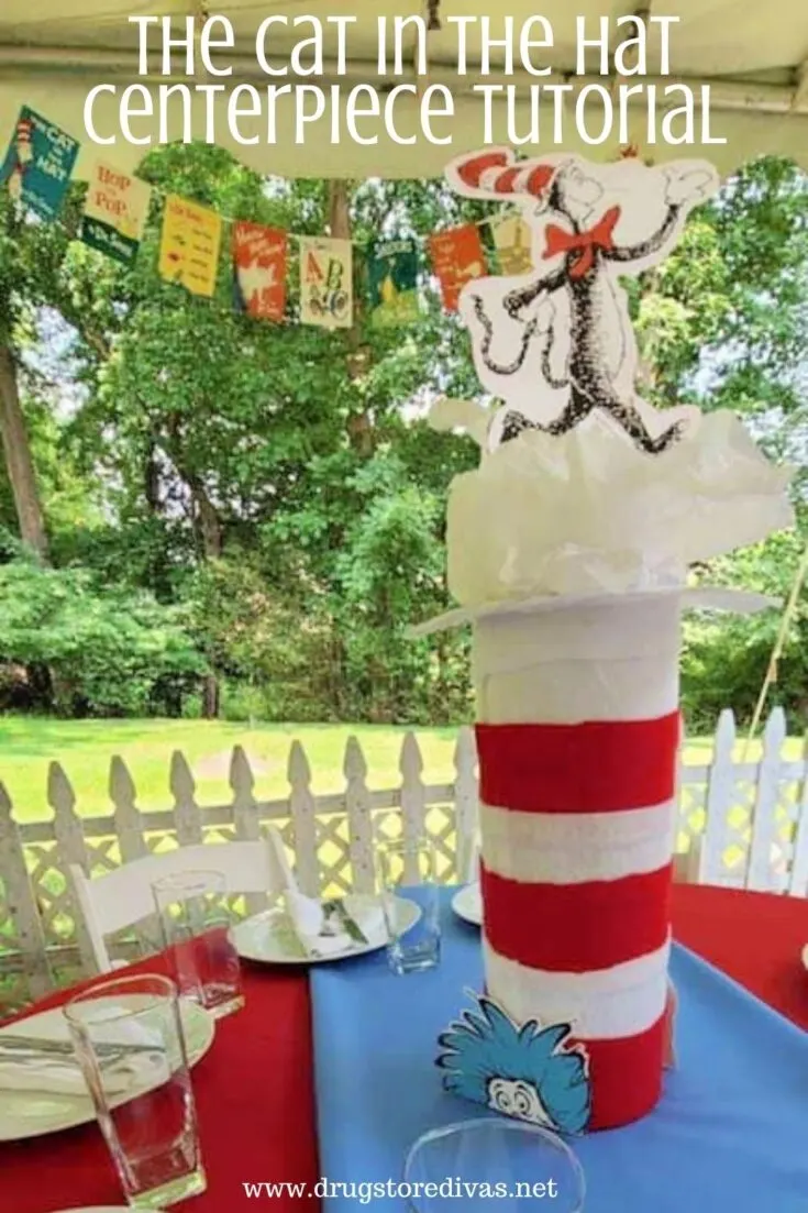 No Dr. Seuss party would be complete without a The Cat In The Hat centerpiece. Find out how to make one easily at home.