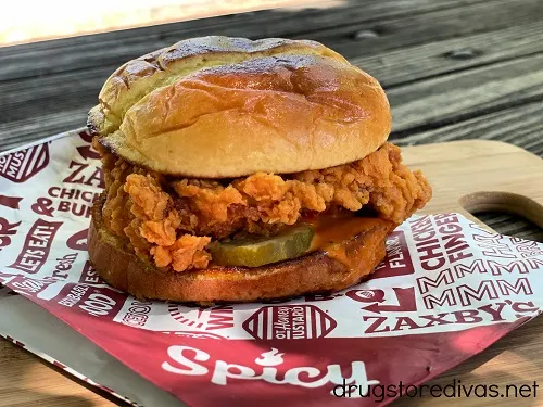 A Zaxby's chicken sandwich.