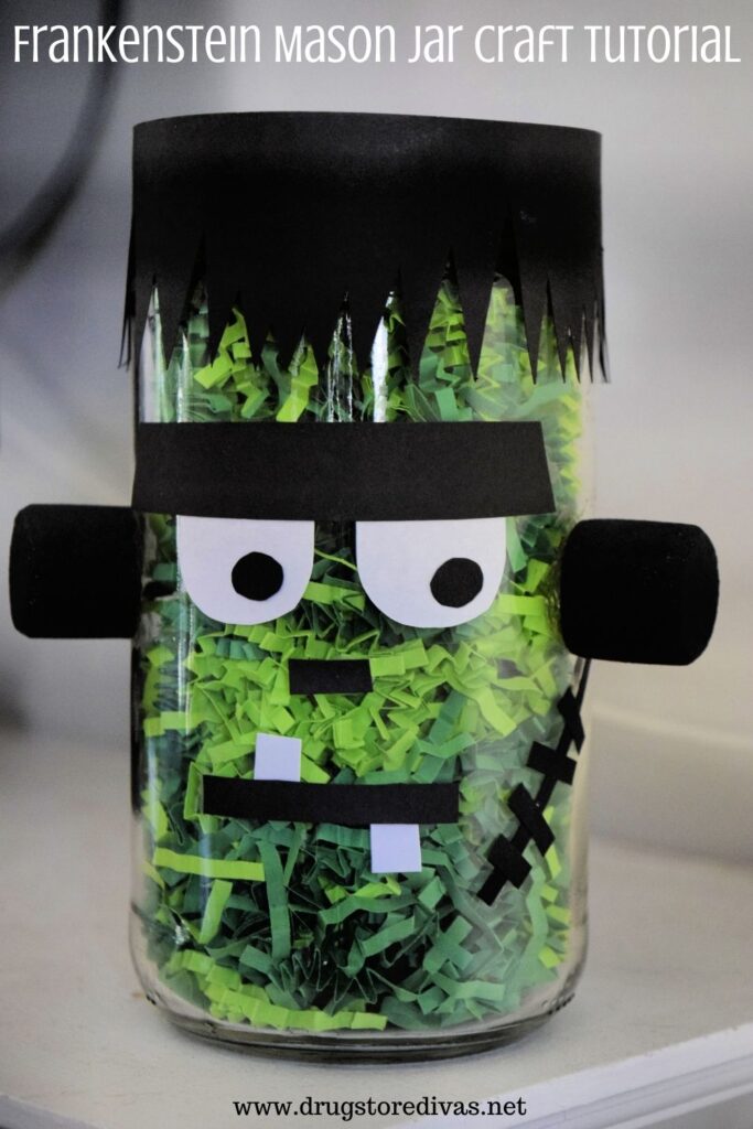 Frankenstein Mason Jar Craft.