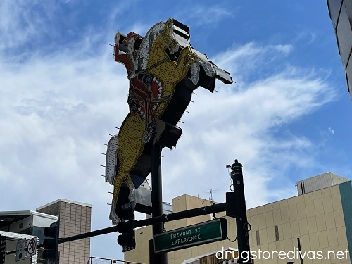 The Hacienda Horse & Rider Sign in Downtown Las Vegas.