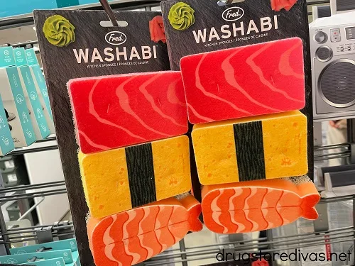 Sushi-shaped kitchen sponges.