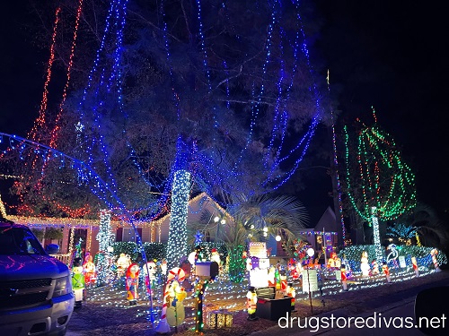 A single family home decorated in over 50,000 Christmas lights.
