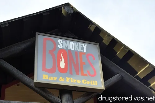 Outside of a Smokey Bones Bar & Fire Grill restaurant.