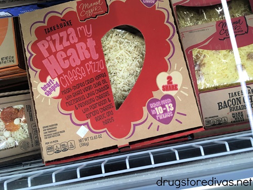 A heart-shaped pizza from ALDI.