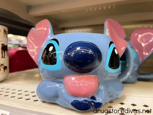 A 3d Mug of Stitch from Lilo and Stitch.