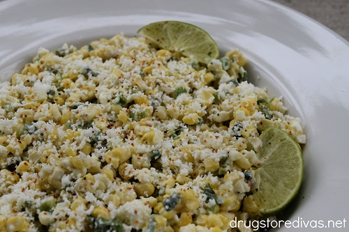 Grilled Mexican Street Corn Salad in a bowl.