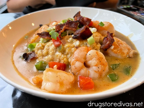 Shrimp and grits from Indigenous Underground in Abbeville, SC.
