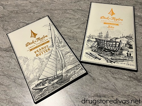 Two Dick Taylor Craft Chocolate bars.