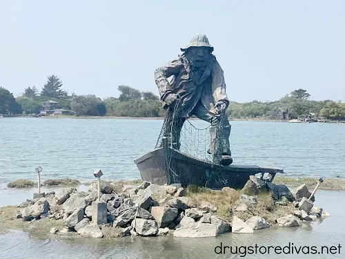 Fisherman Statue in Eureka, CA.