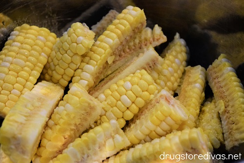 Corn ribs in a bowl.
