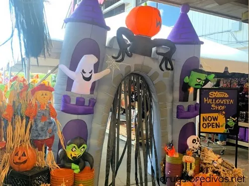 An inflatable Halloween decoration inside Stew Leonard's in Yonkers, NY.