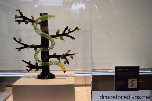 A glass sculpture in the Museum of Glass in Tacoma, Washington.