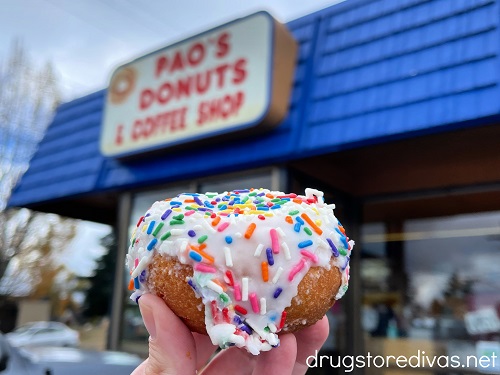 A doughnut from Pao's Donuts in Tacoma, Washintgon.