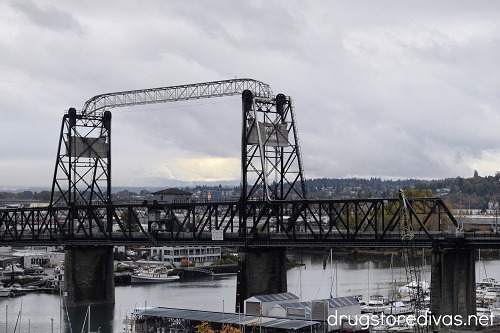The Port of Tacoma bridge in Tacoma, Washington.