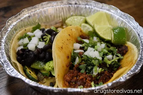 Tacos from Taco Street in Tacoma, Washington.