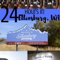 Four scenes from Ellensburg, Washington.