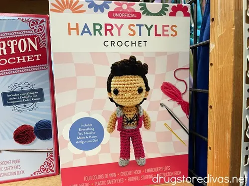 A Harry Styles Crochet Kit in a box.