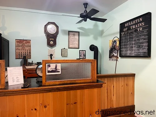 A station display at the Wilmington Railroad Museum in Wilmington, NC.