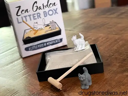 A Zen Garden Little Box on a table.