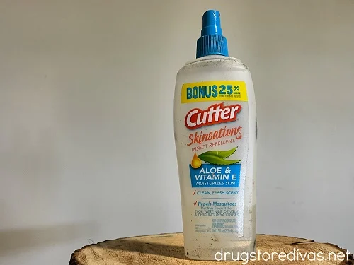 A bottle of Cutter bug spray.
