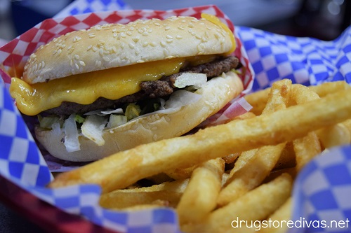 A burger and fries from Majors Restaurant in Union Gap, WA.