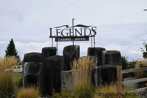 The Legends Casino in Toppenish, WA sign.