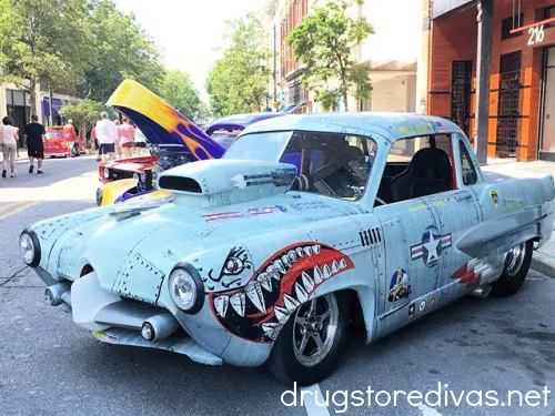 A painted car at Rims On The River in Wilmington, NC.