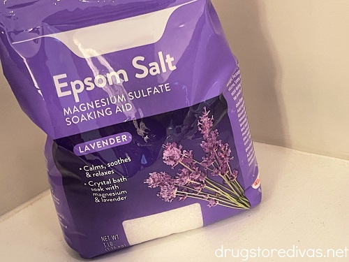 A bag of lavender epsom salt.