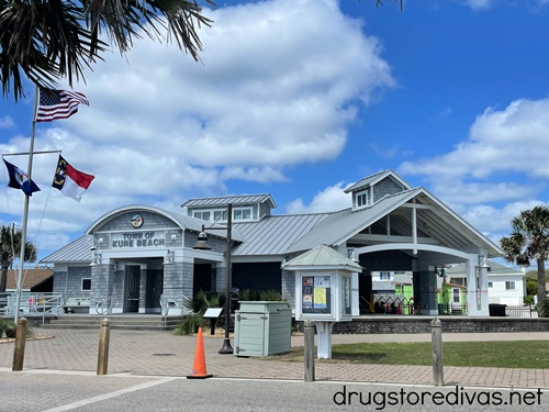 The outside of the Kure Beach Amphitheater.