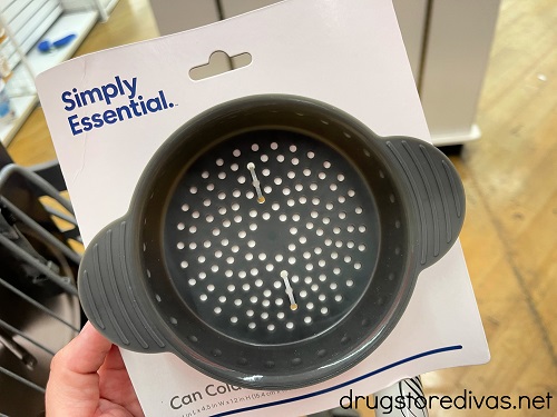A can colander in a package.