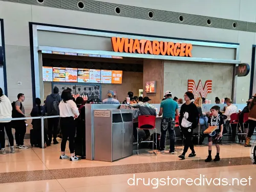 A Whataburger location in an airport.