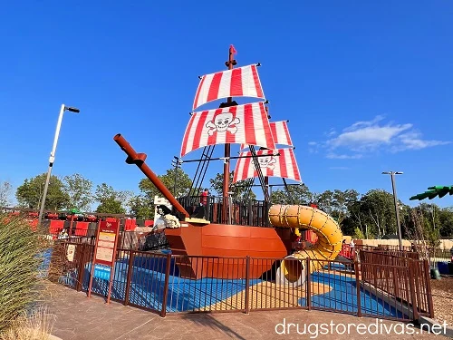 A LEGO pirate ship at LEGOLAND.