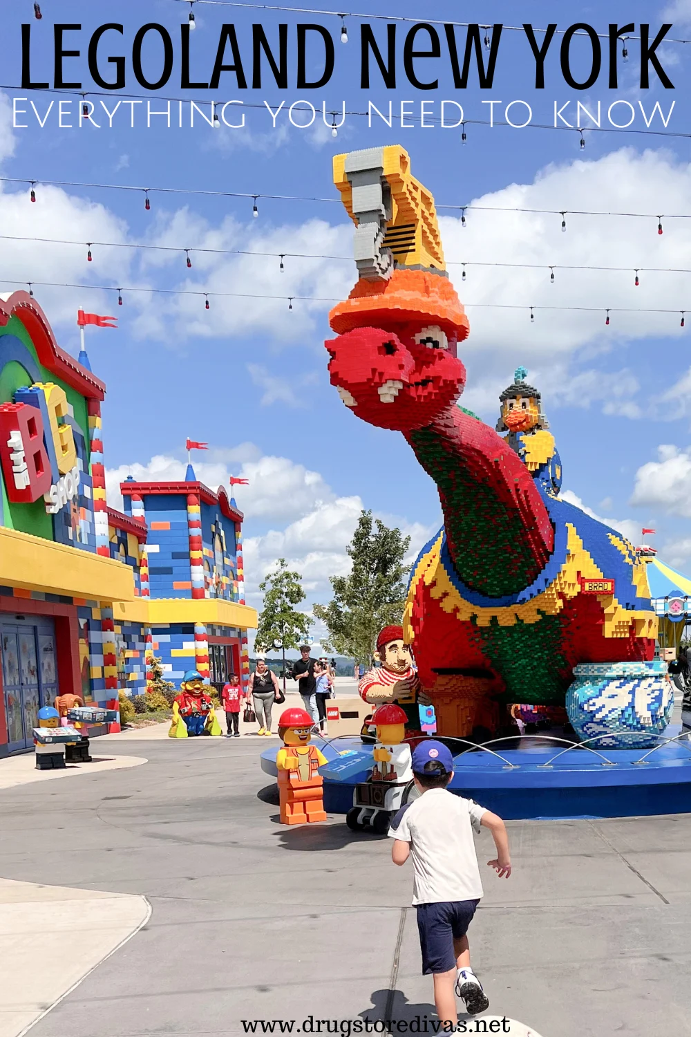 A parade in LEGOLAND with the words 