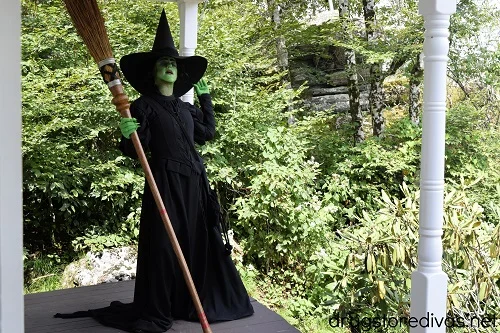 The Wicked Witch from the Wizard of Oz at the Land of Oz theme park.