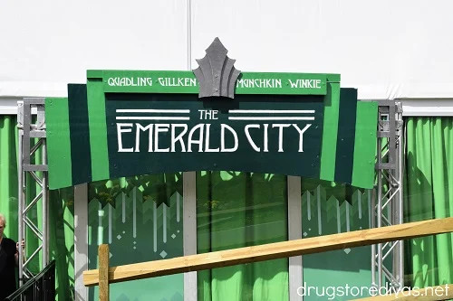 The Emerald City theater at the Land of Oz theme park.