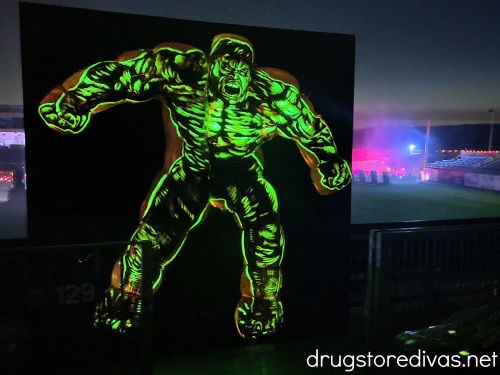 Pumpkins carved to look like The Hulk at Pumpkin World in New York.
