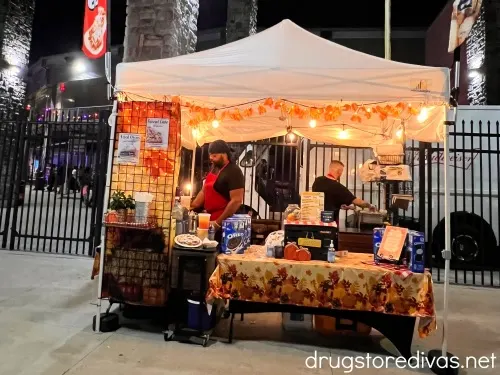 A food stand at Pumpkin World in New York.