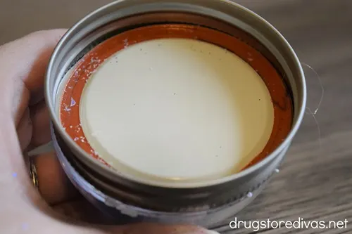 A mason jar lid.