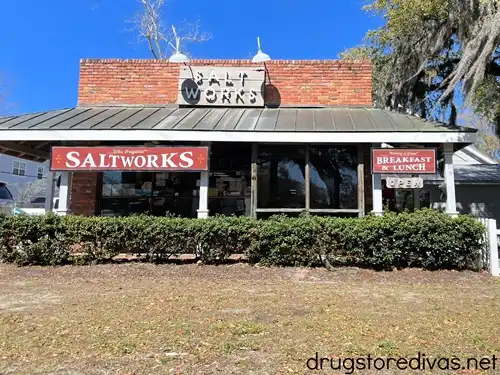 The outside of a restaurant called The Original Salt Works.