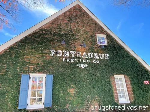 The outside of Ponysaurus Brewing in Wilmington, NC.