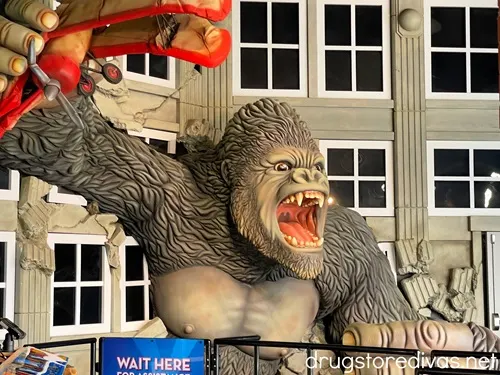 A large King Kong statue in the lobby of the Hollywood Wax Museum in Myrtle Beach, SC.
