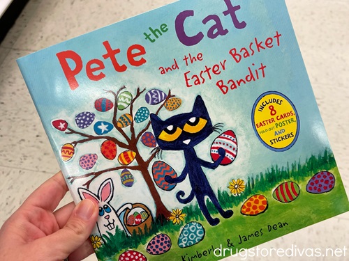 Pete the Cat and the Easter Basket Bandit book.