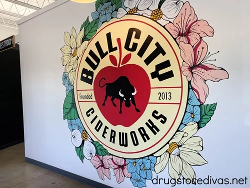 A mural painted on a wall in Bull City Ciderworks in Wilmington, NC.